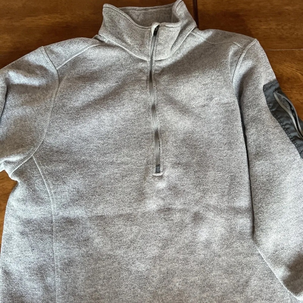 Mens Eddie Bauer 1/4. Zip Pullover Sweater L